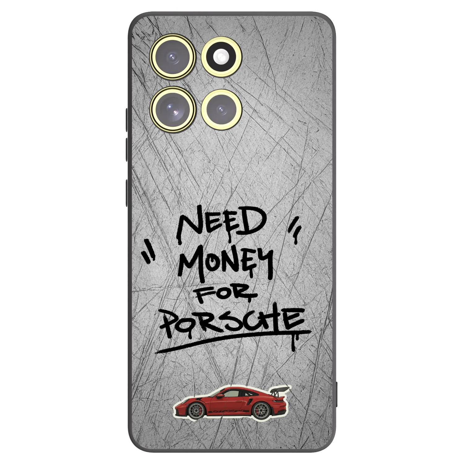 Picasee crna silikonska maskica za Motorola Moto G86 5G - Grey Drift