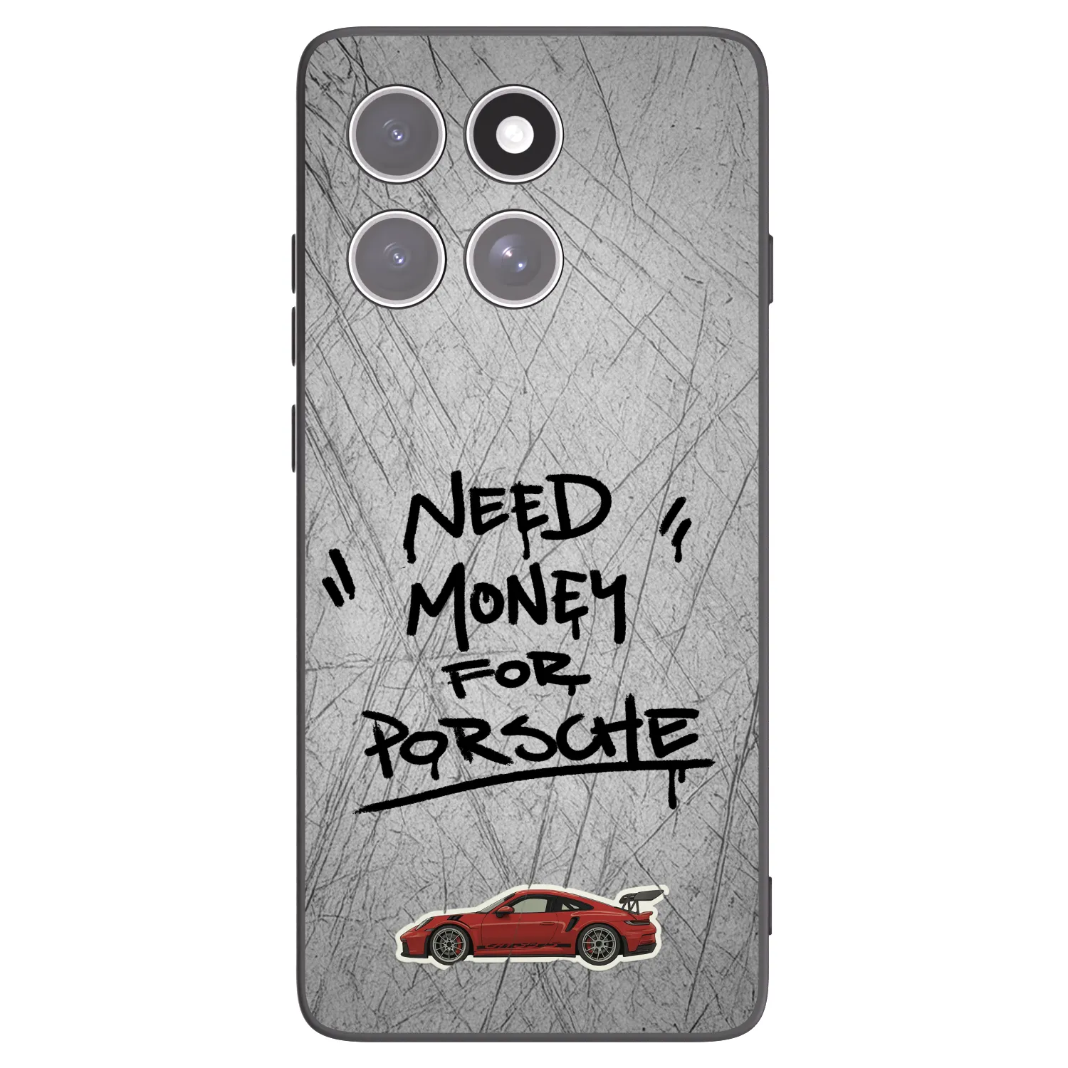 Picasee crna silikonska maskica za Motorola Edge 60 Fusion - Grey Drift