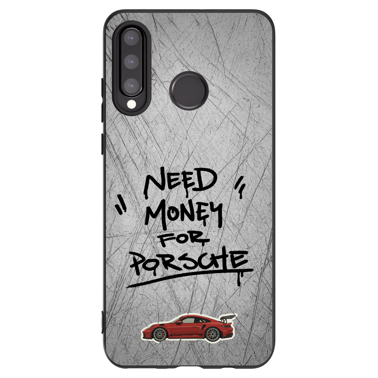 Picasee crna silikonska maskica za Huawei P30 Lite - Grey Drift