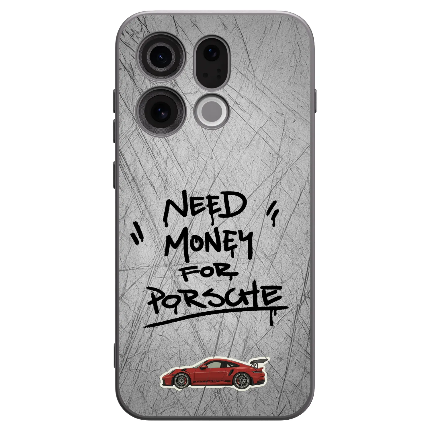 Picasee crna silikonska maskica za OPPO Find X9 - Grey Drift