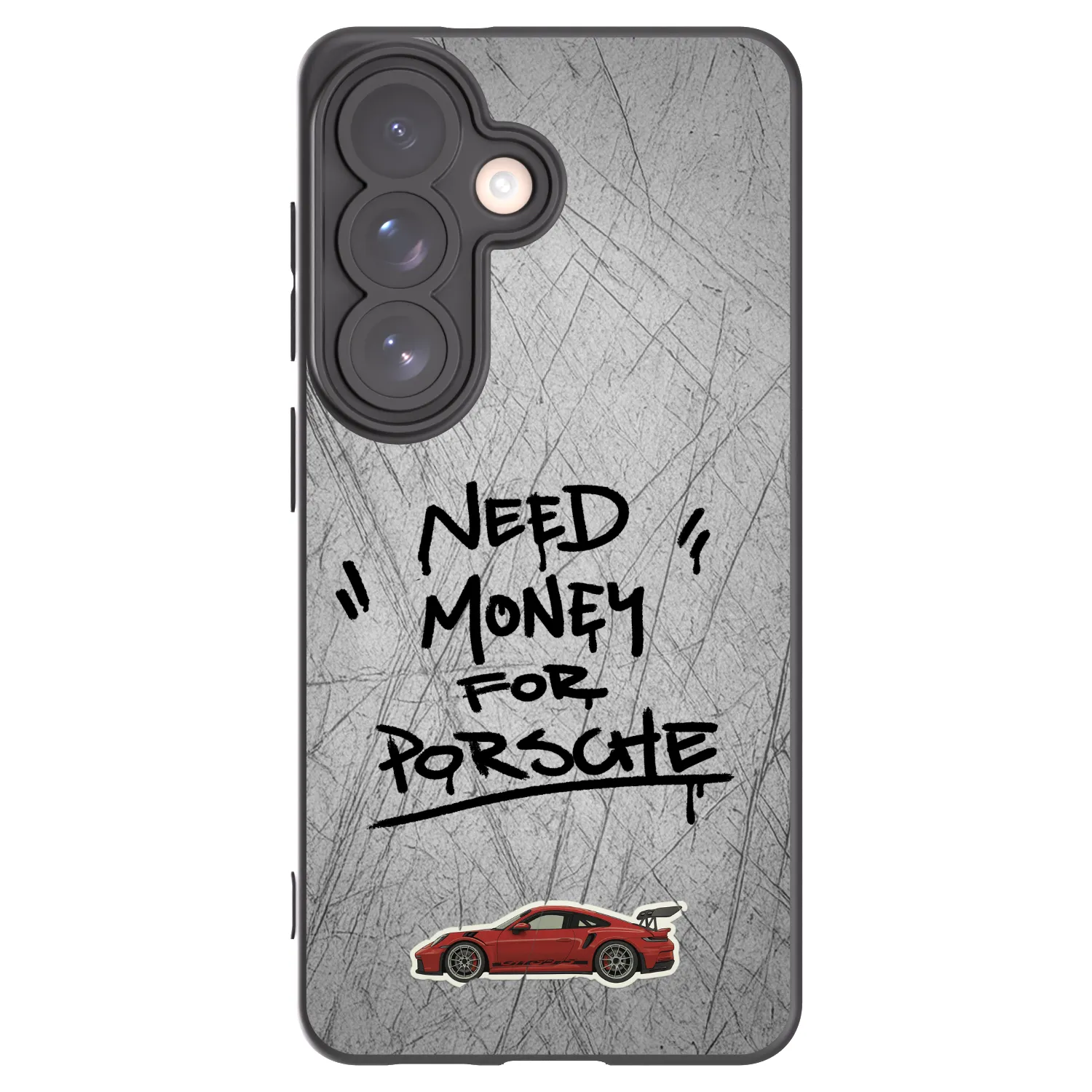 Picasee crna silikonska maskica za Samsung Galaxy S26 - Grey Drift