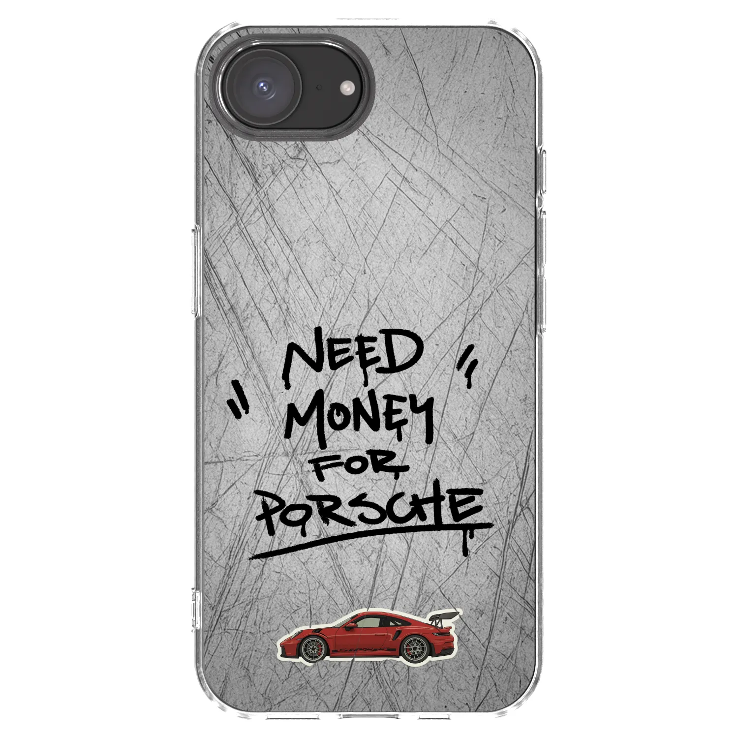 Picasee silikonska prozirna maskica za Apple iPhone 17e - Grey Drift