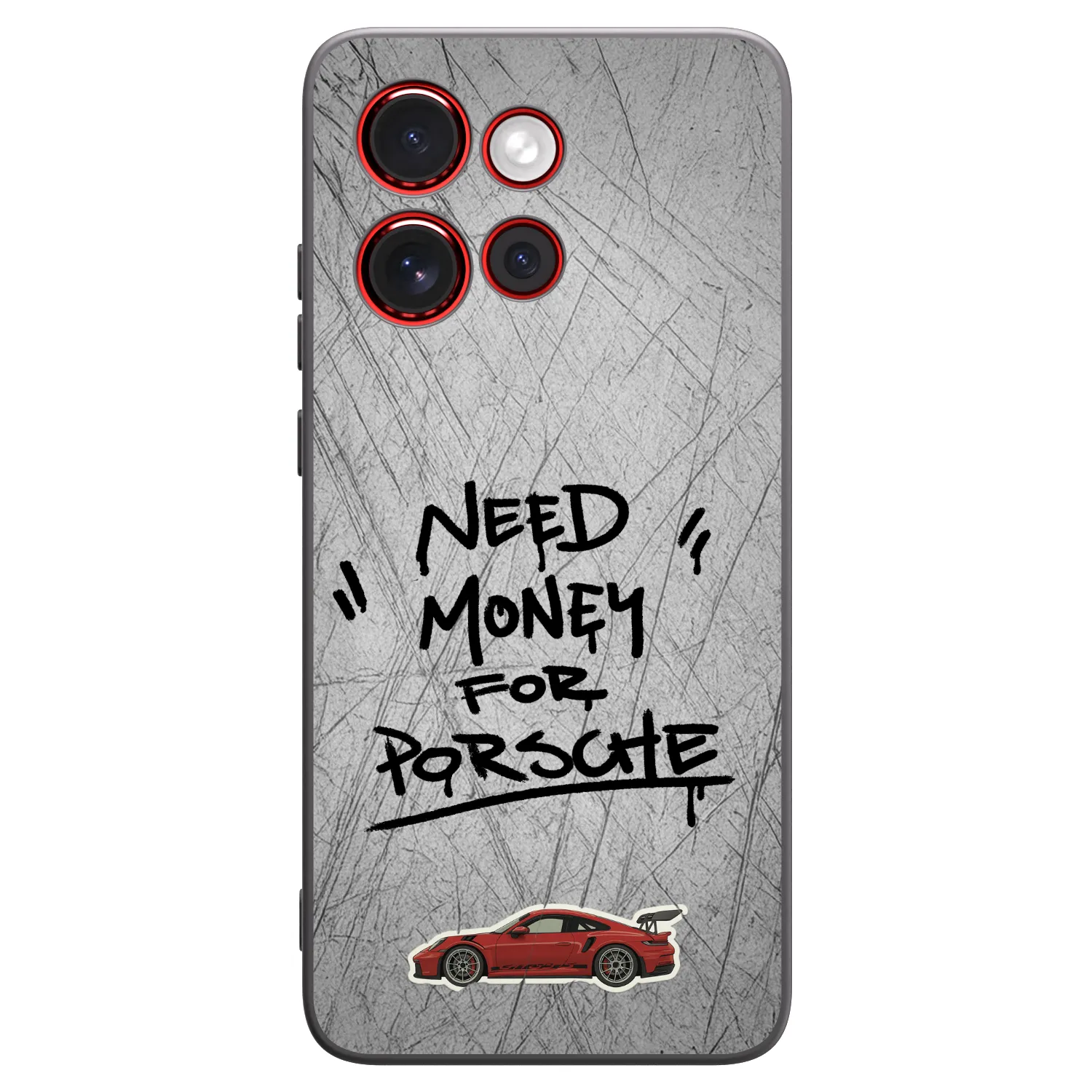 Picasee crna silikonska maskica za Motorola Edge 60 Neo 5G - Grey Drift