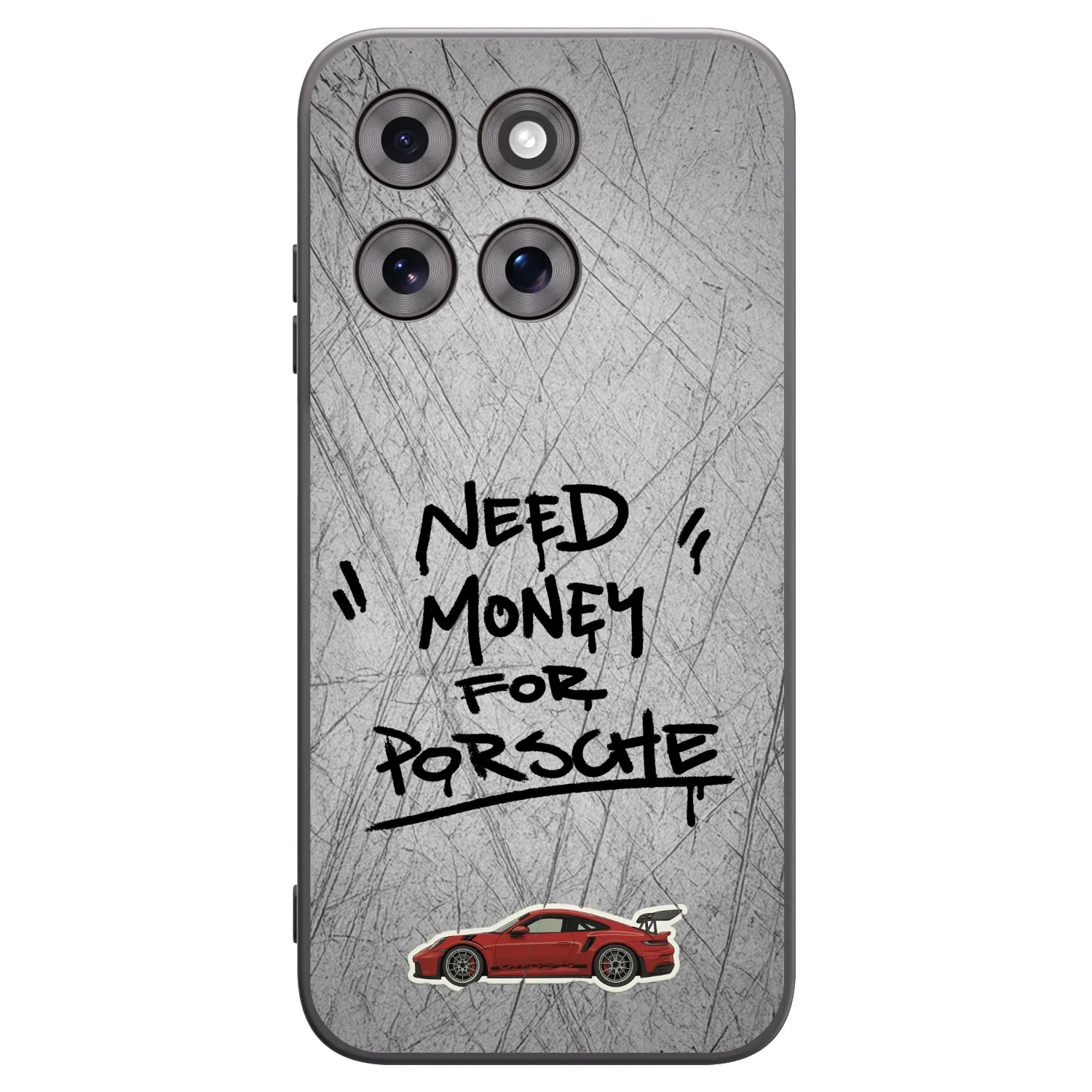 Picasee crna silikonska maskica za Motorola Moto G77 - Grey Drift
