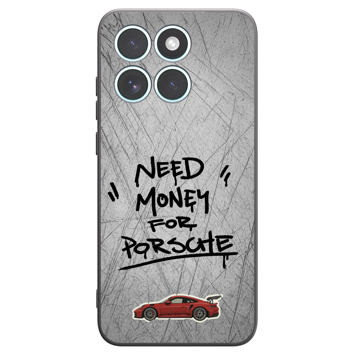 Picasee crna silikonska maskica za Motorola Edge 70 Fusion - Grey Drift