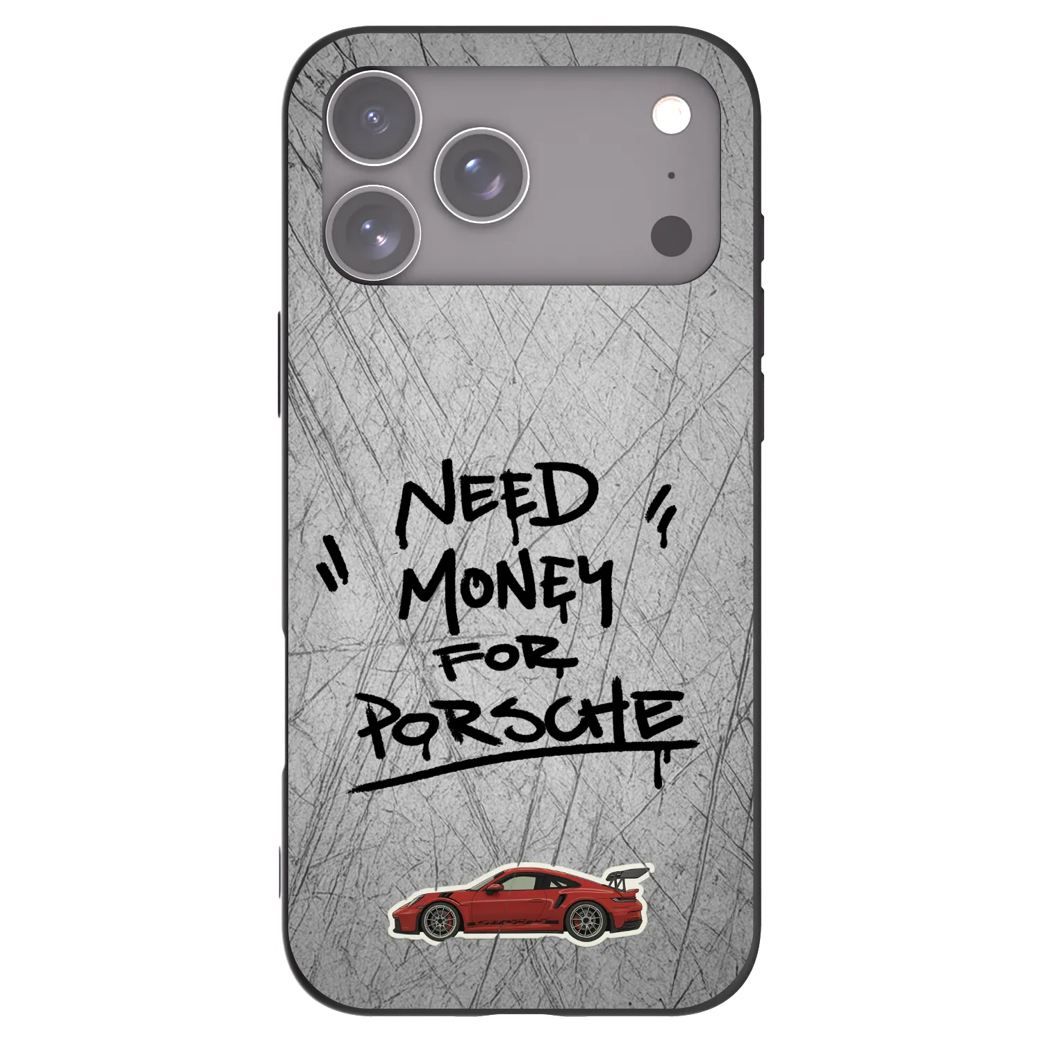 Picasee crna silikonska maskica za Apple iPhone 18 Pro Max - Grey Drift