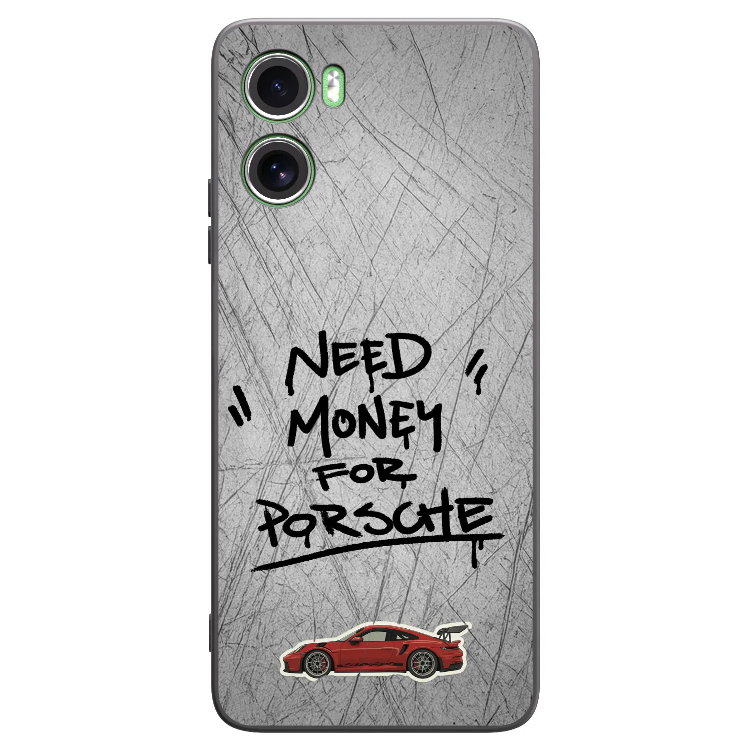 Picasee crna silikonska maskica za Motorola Moto G06 - Grey Drift