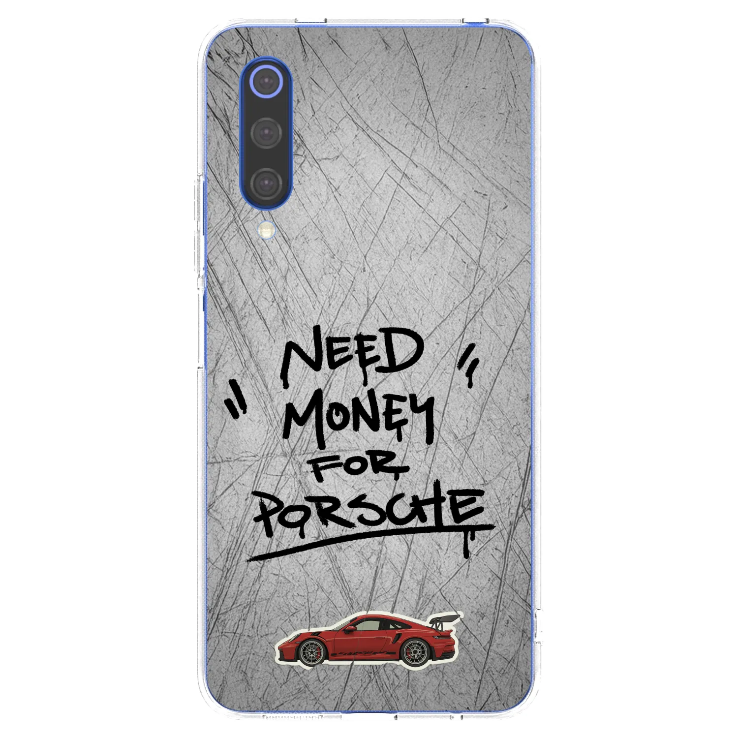 Picasee silikonska prozirna maskica za Xiaomi Mi 9 SE - Grey Drift