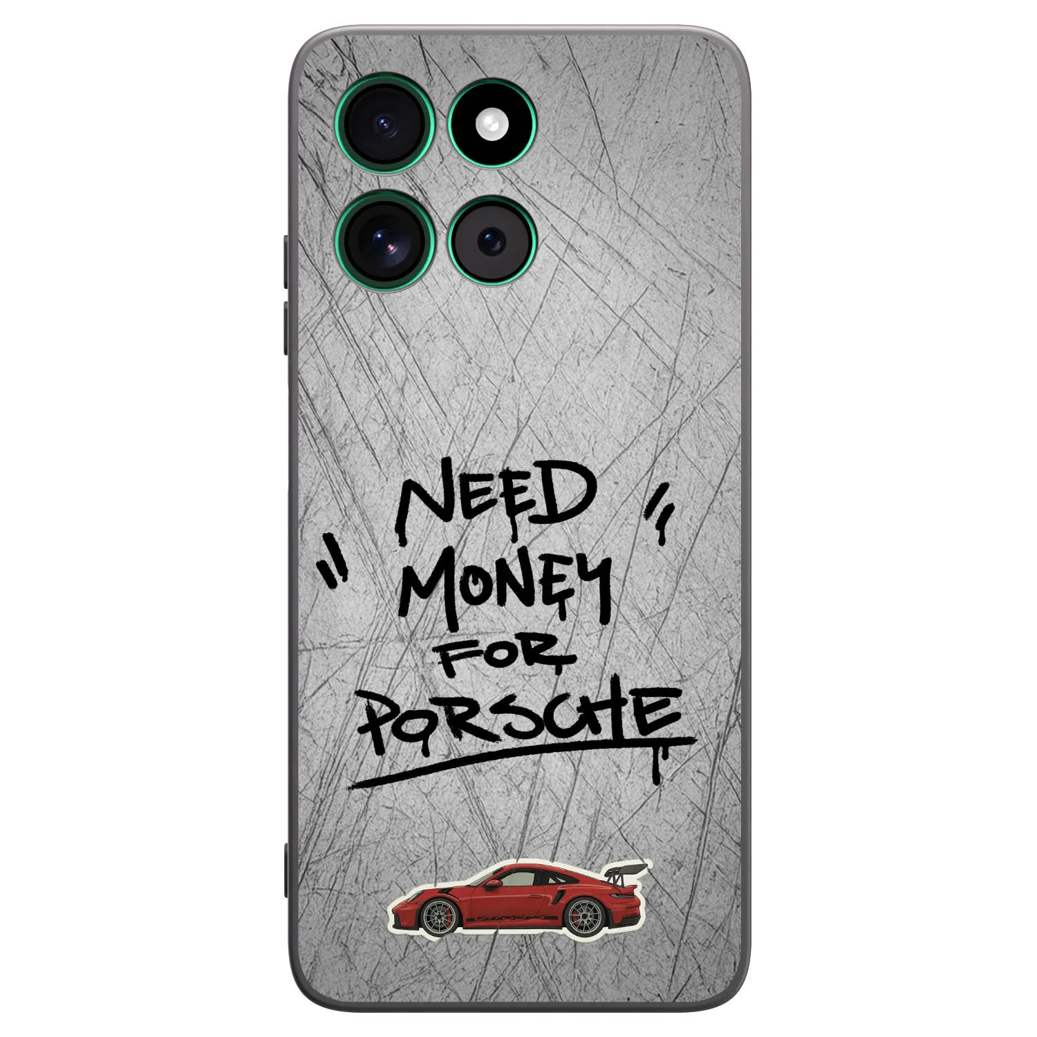 Picasee crna silikonska maskica za Motorola Moto G57 Power - Grey Drift