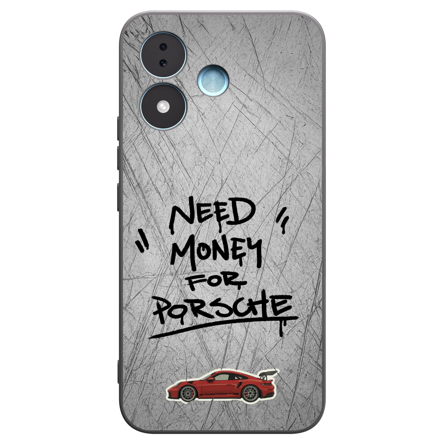 Picasee crna silikonska maskica za Xiaomi Redmi Note 17 5G - Grey Drift