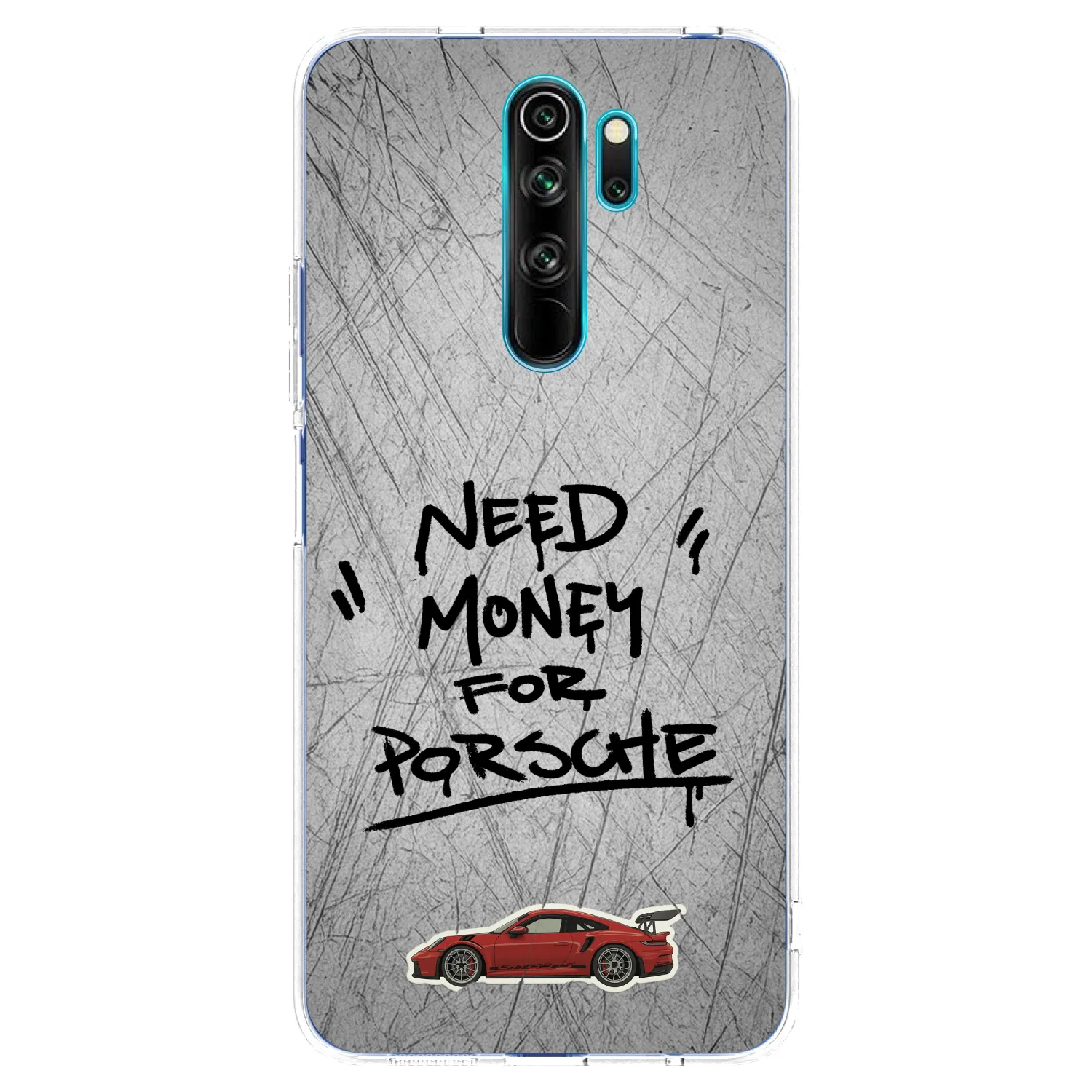 Picasee silikonska prozirna maskica za Xiaomi Redmi Note 8 Pro - Grey Drift