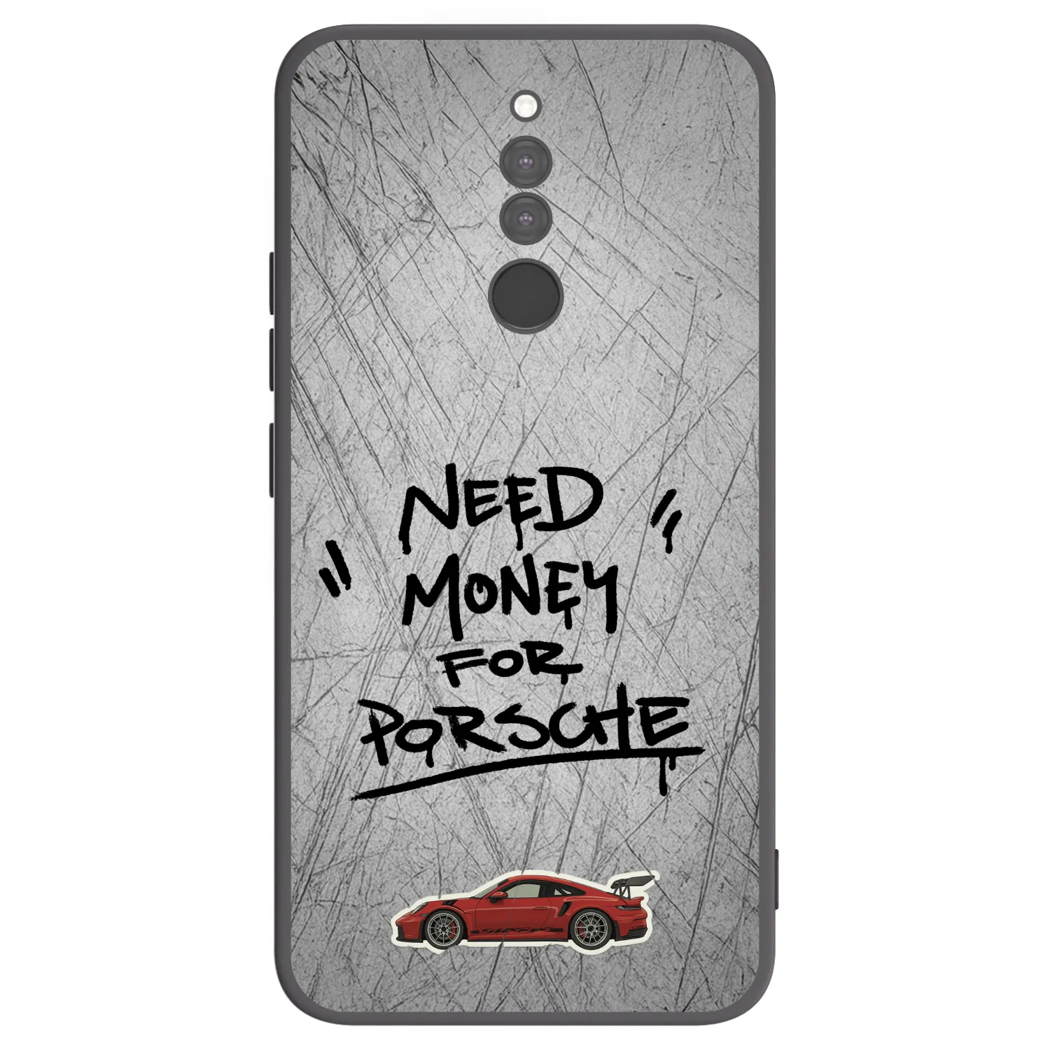 Picasee crna silikonska maskica za Xiaomi Redmi 8 - Grey Drift