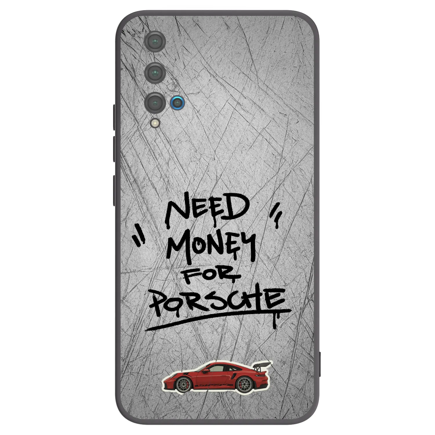 Picasee crna silikonska maskica za Huawei Nova 5T - Grey Drift