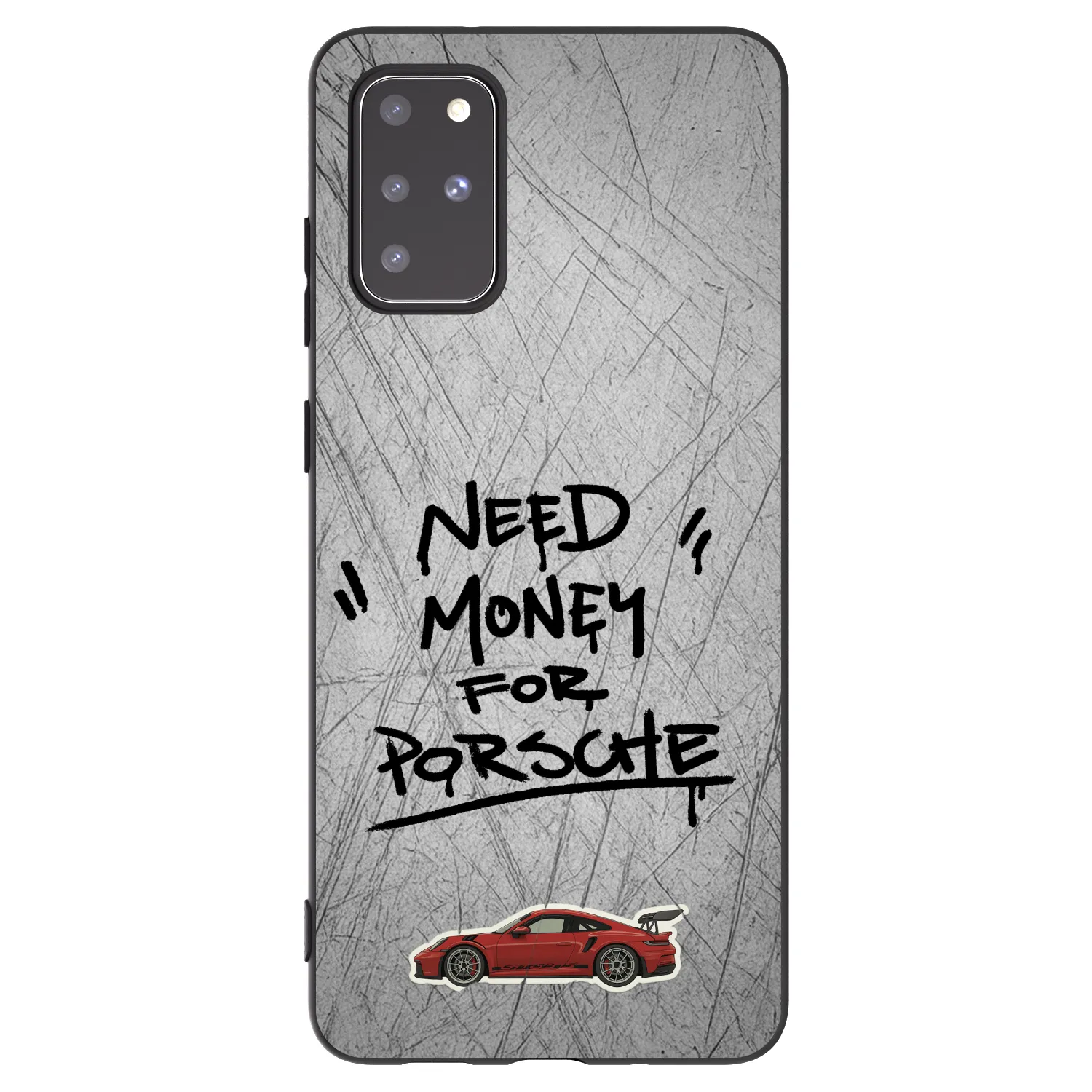 Picasee crna silikonska maskica za Samsung Galaxy S20+ G985F - Grey Drift