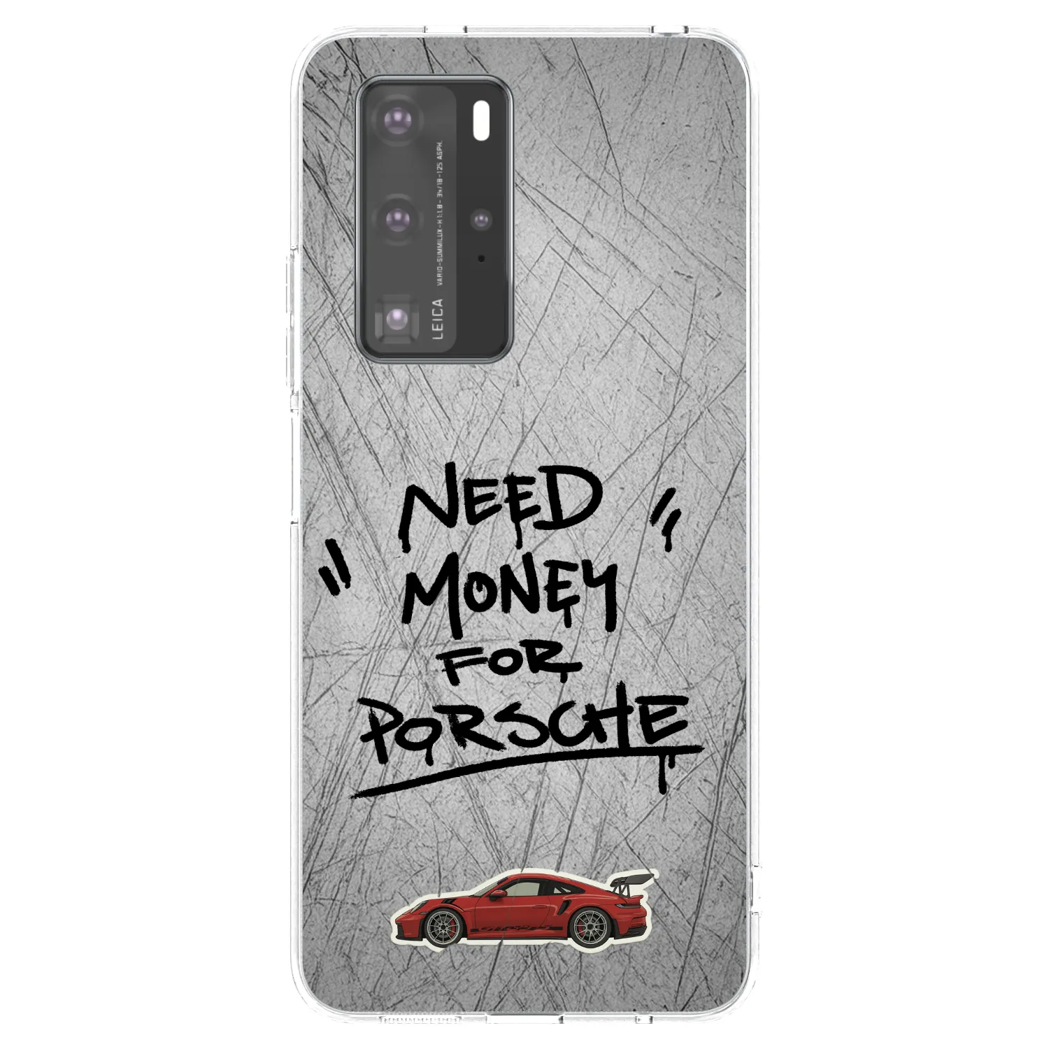 Picasee silikonska prozirna maskica za Huawei P40 Pro - Grey Drift