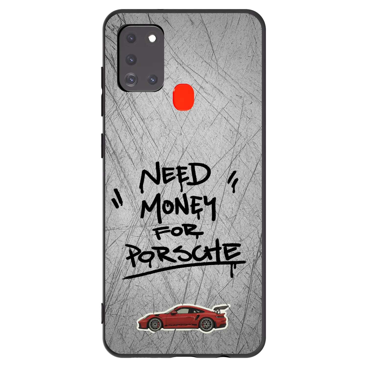 Picasee crna silikonska maskica za Samsung Galaxy A21s - Grey Drift