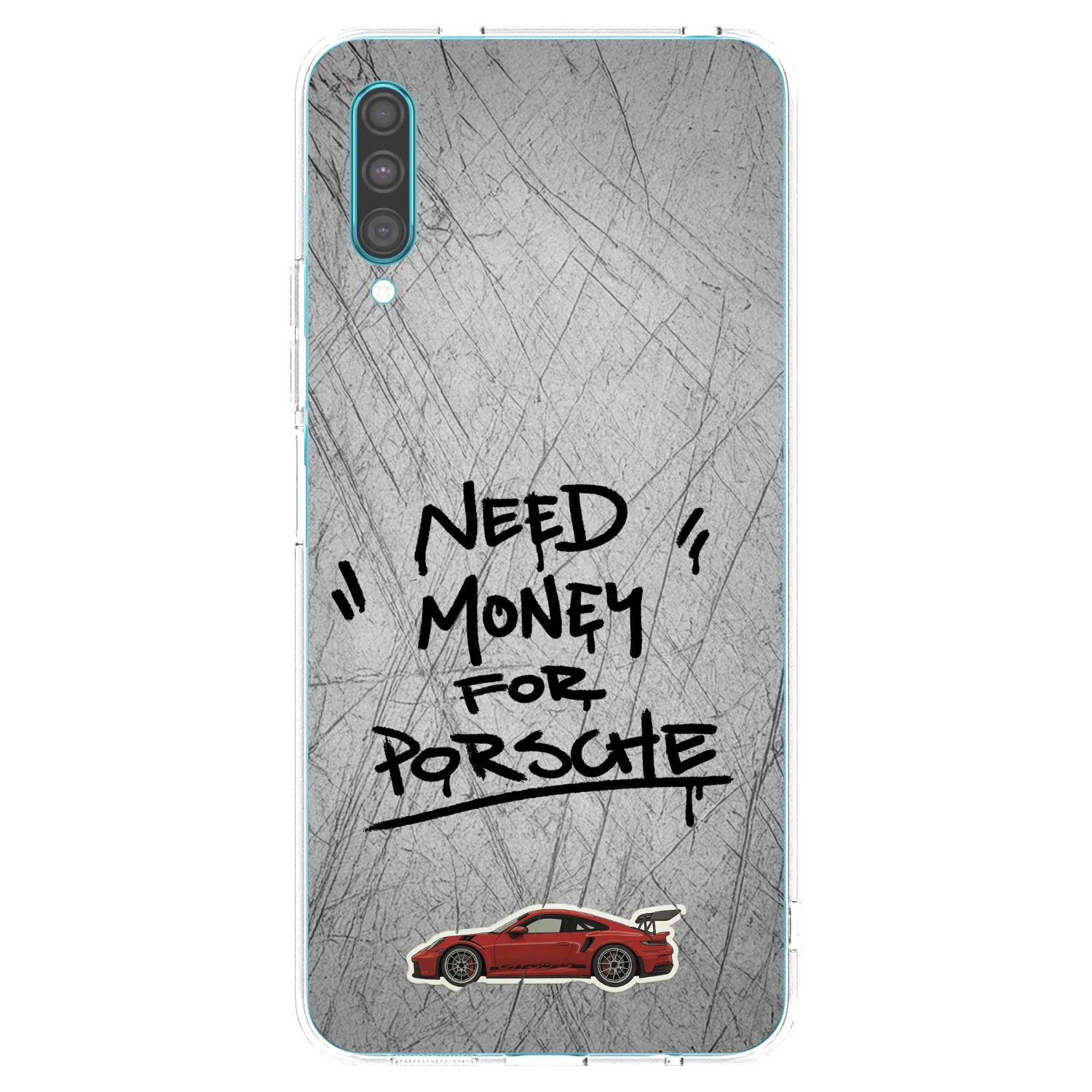 Picasee silikonska prozirna maskica za Samsung Galaxy A30s A307F - Grey Drift