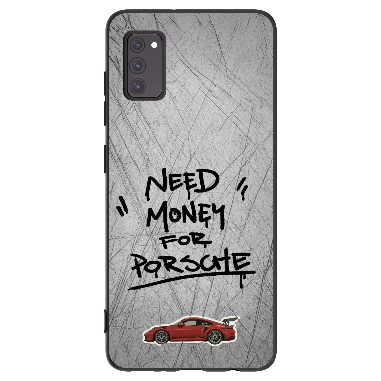 Picasee crna silikonska maskica za Samsung Galaxy A41 A415F - Grey Drift