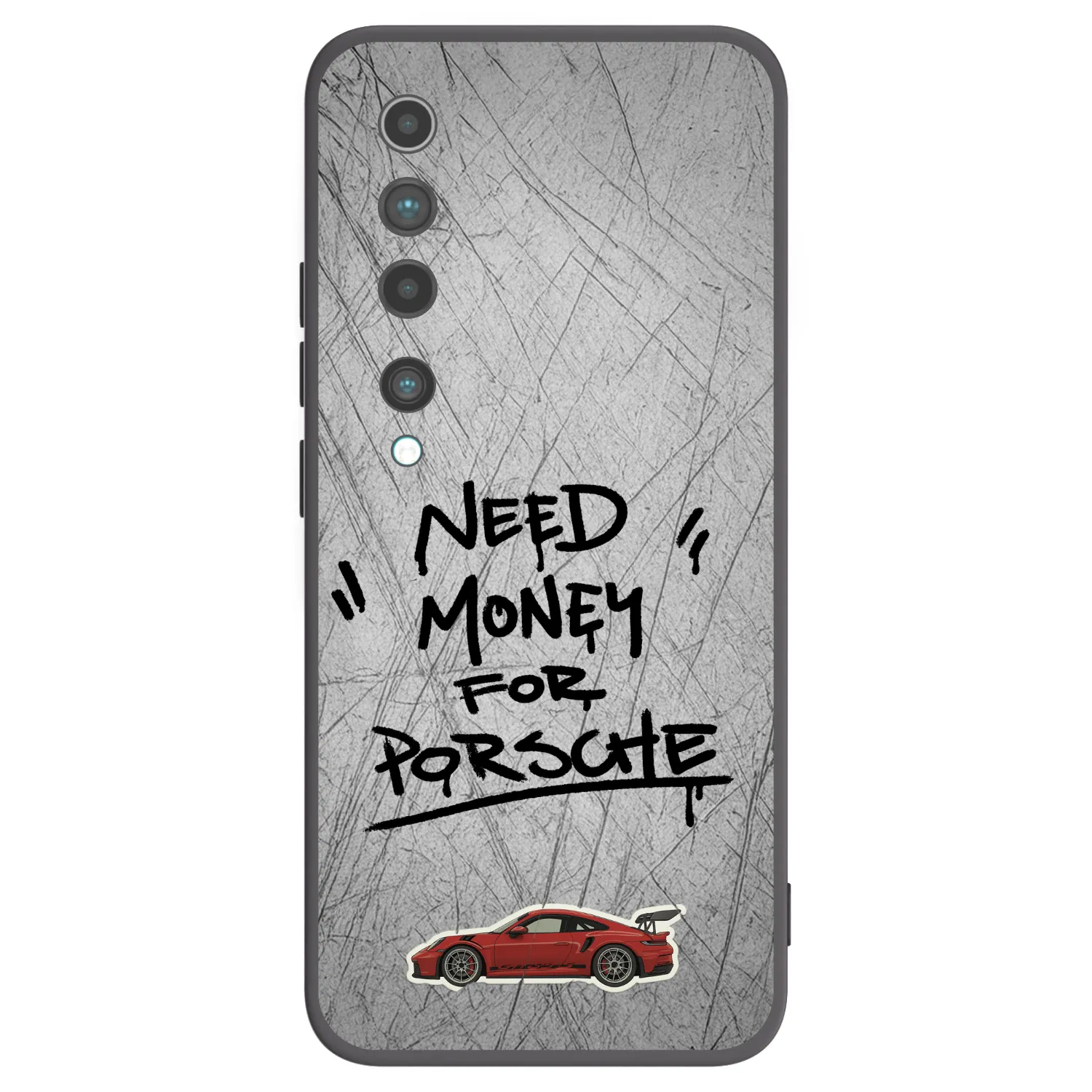 Picasee crna silikonska maskica za Xiaomi Mi 10 - Grey Drift