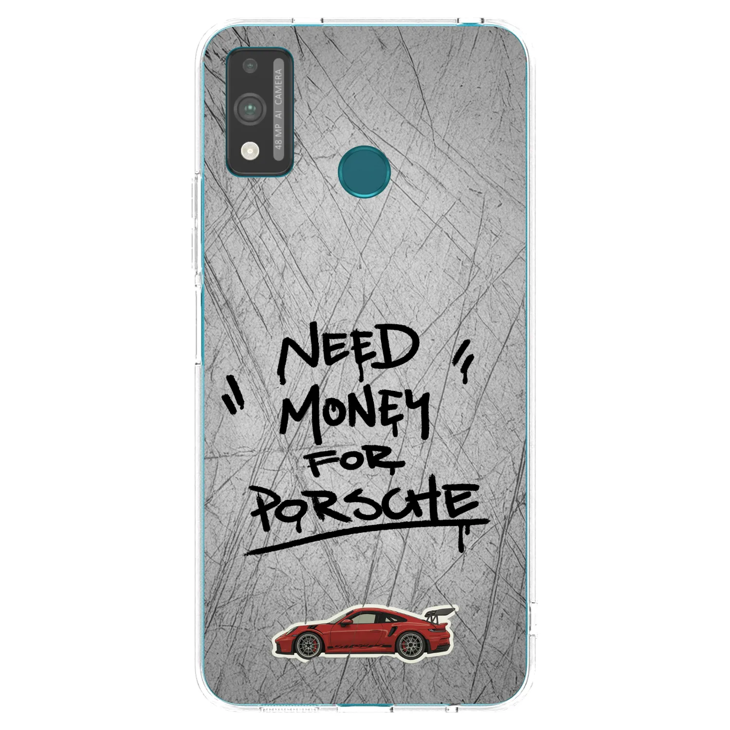 Picasee silikonska prozirna maskica za Honor 9X Lite - Grey Drift