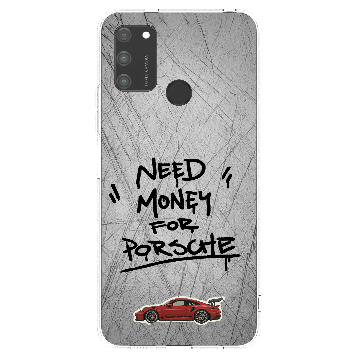 Picasee silikonska prozirna maskica za Honor 9A - Grey Drift