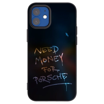 Picasee crna silikonska maskica za Apple iPhone 12 mini - Neon Nights