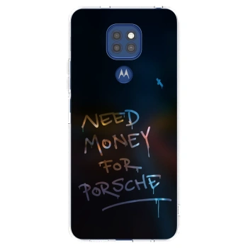 Picasee silikonska prozirna maskica za Motorola Moto G9 Play - Neon Nights