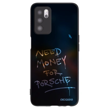 Picasee crna silikonska maskica za OPPO A16s - Neon Nights
