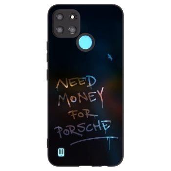 Picasee crna silikonska maskica za Realme C21Y - Neon Nights