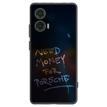 Picasee crna silikonska maskica za Motorola Moto G35 5G - Neon Nights