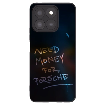 Picasee crna silikonska maskica za Honor X8c - Neon Nights