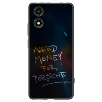 Picasee crna silikonska maskica za Motorola Moto E14 - Neon Nights