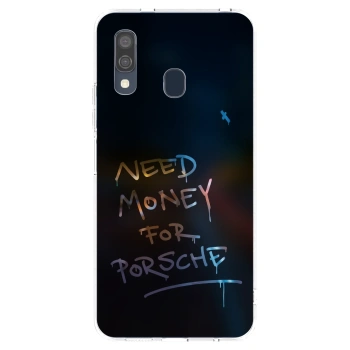 Picasee silikonska prozirna maskica za Samsung Galaxy A40 A405F - Neon Nights
