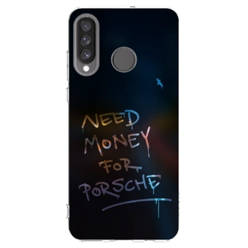 Picasee silikonska prozirna maskica za Huawei P30 Lite - Neon Nights