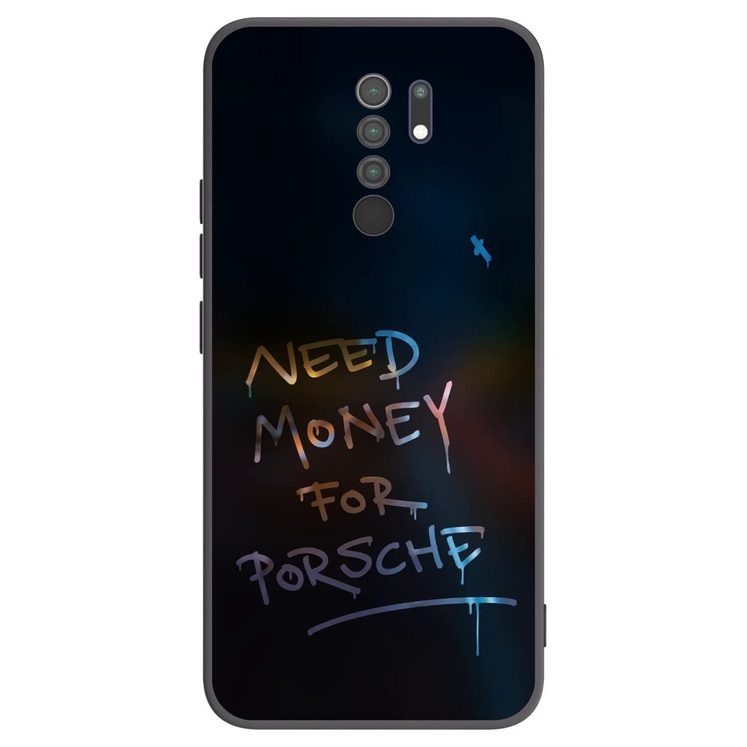 Picasee crna silikonska maskica za Xiaomi Redmi 9 - Neon Nights
