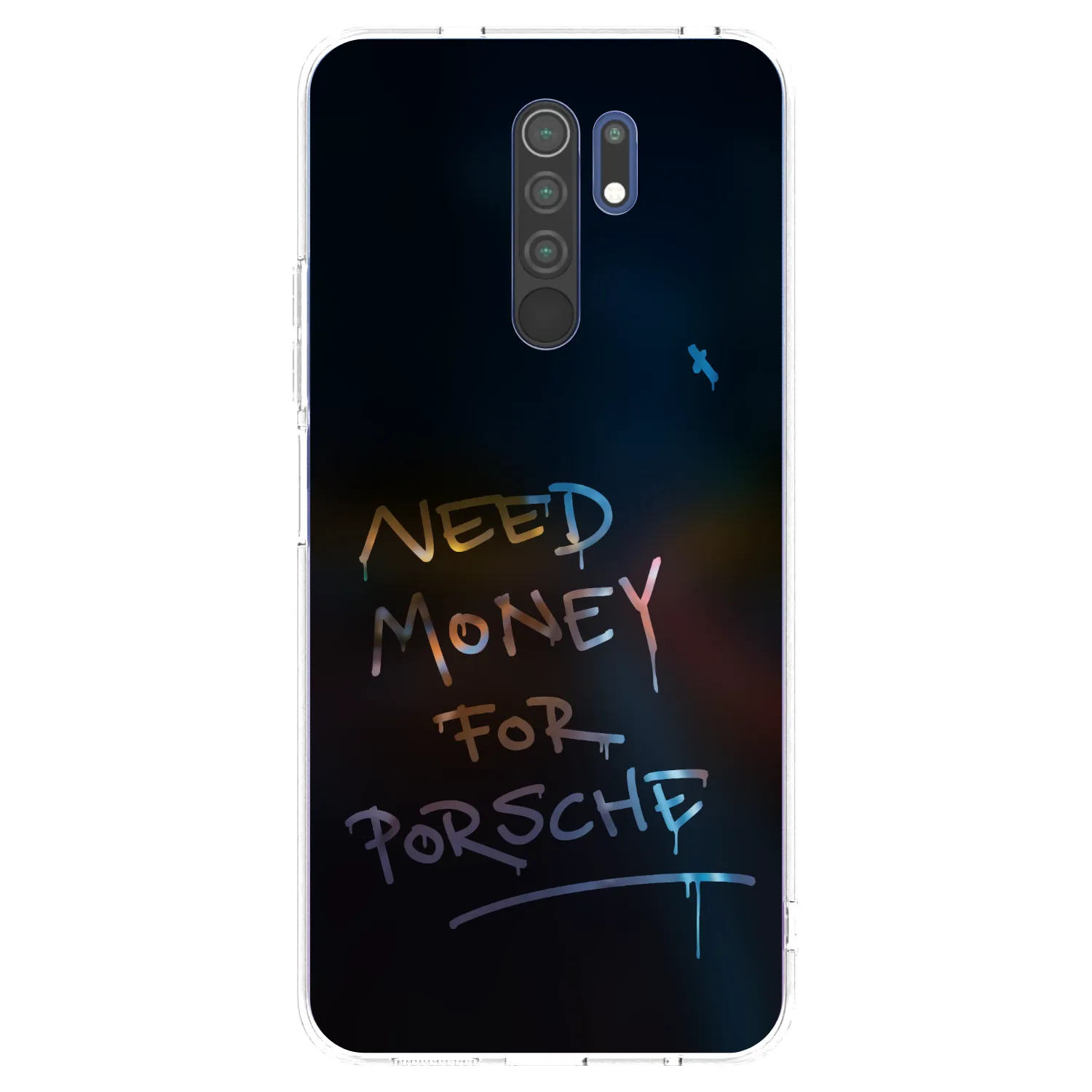 Picasee silikonska prozirna maskica za Xiaomi Redmi 9 - Neon Nights