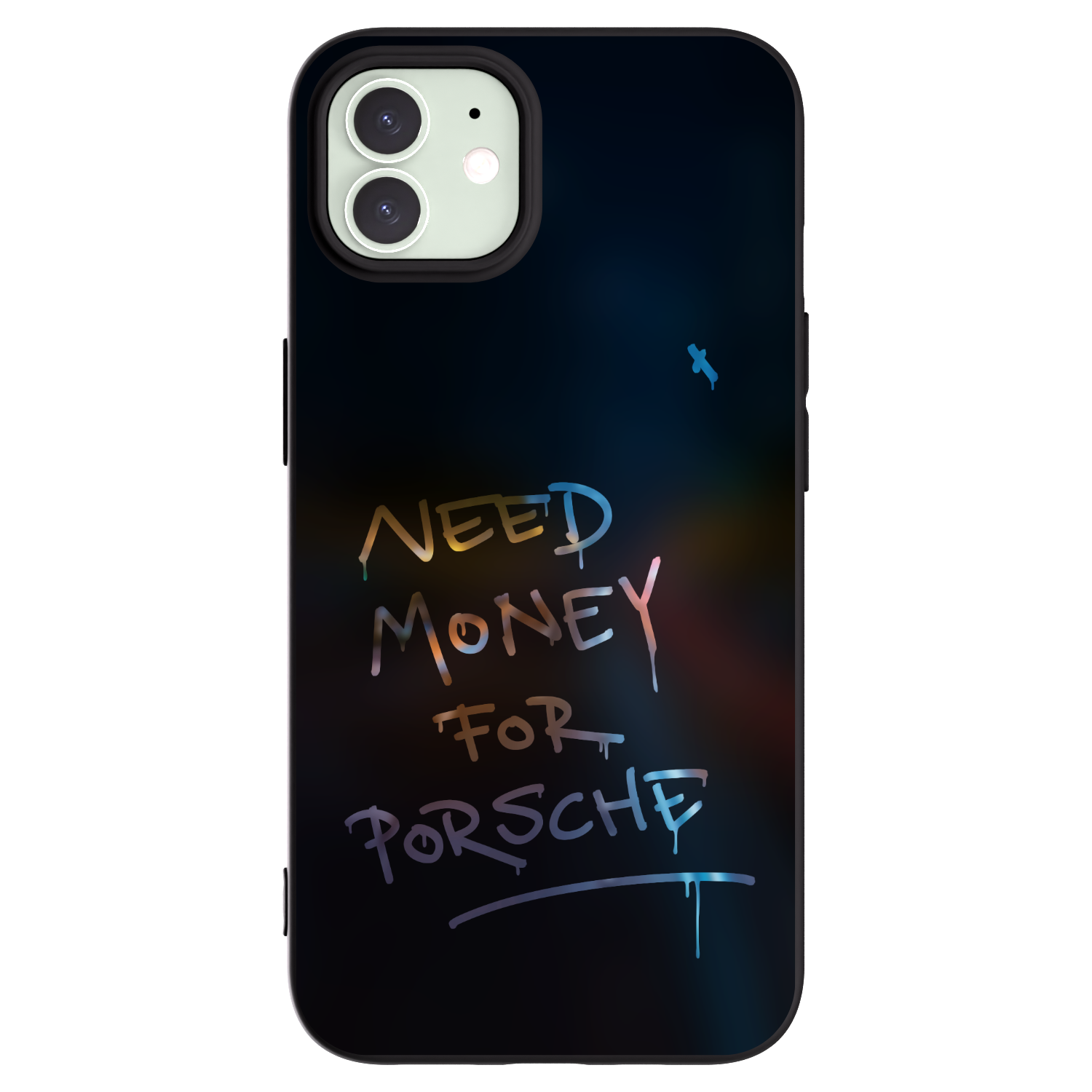 Picasee crna silikonska maskica za Apple iPhone 12 - Neon Nights