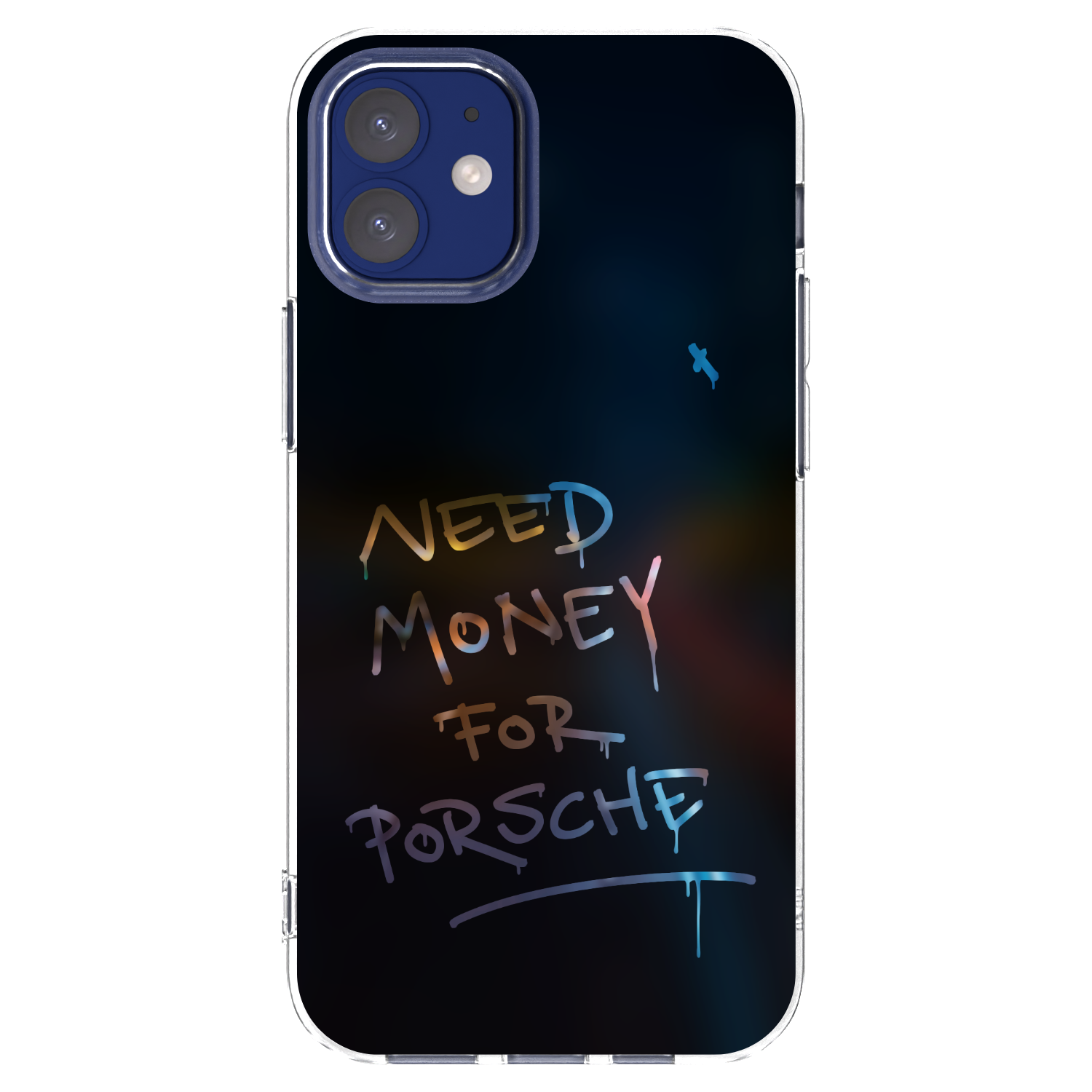 Picasee silikonska prozirna maskica za Apple iPhone 12 mini - Neon Nights