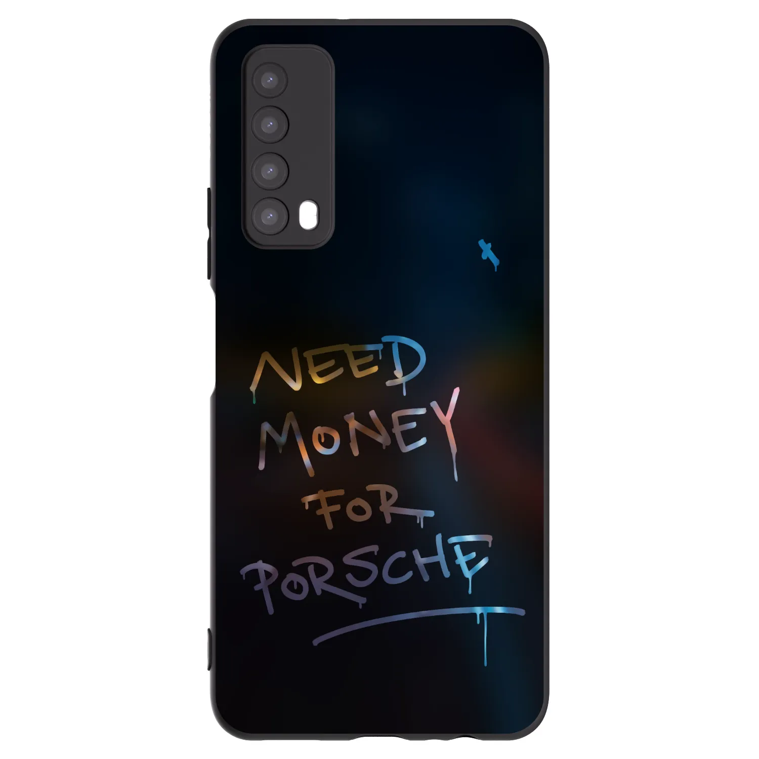 Picasee crna silikonska maskica za Huawei P Smart 2021 - Neon Nights