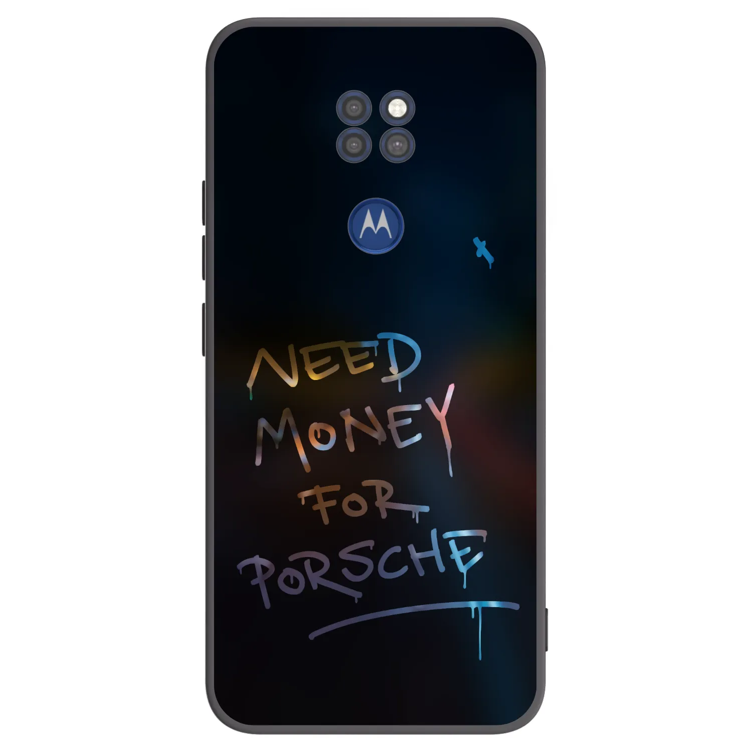 Picasee crna silikonska maskica za Motorola Moto G9 Play - Neon Nights