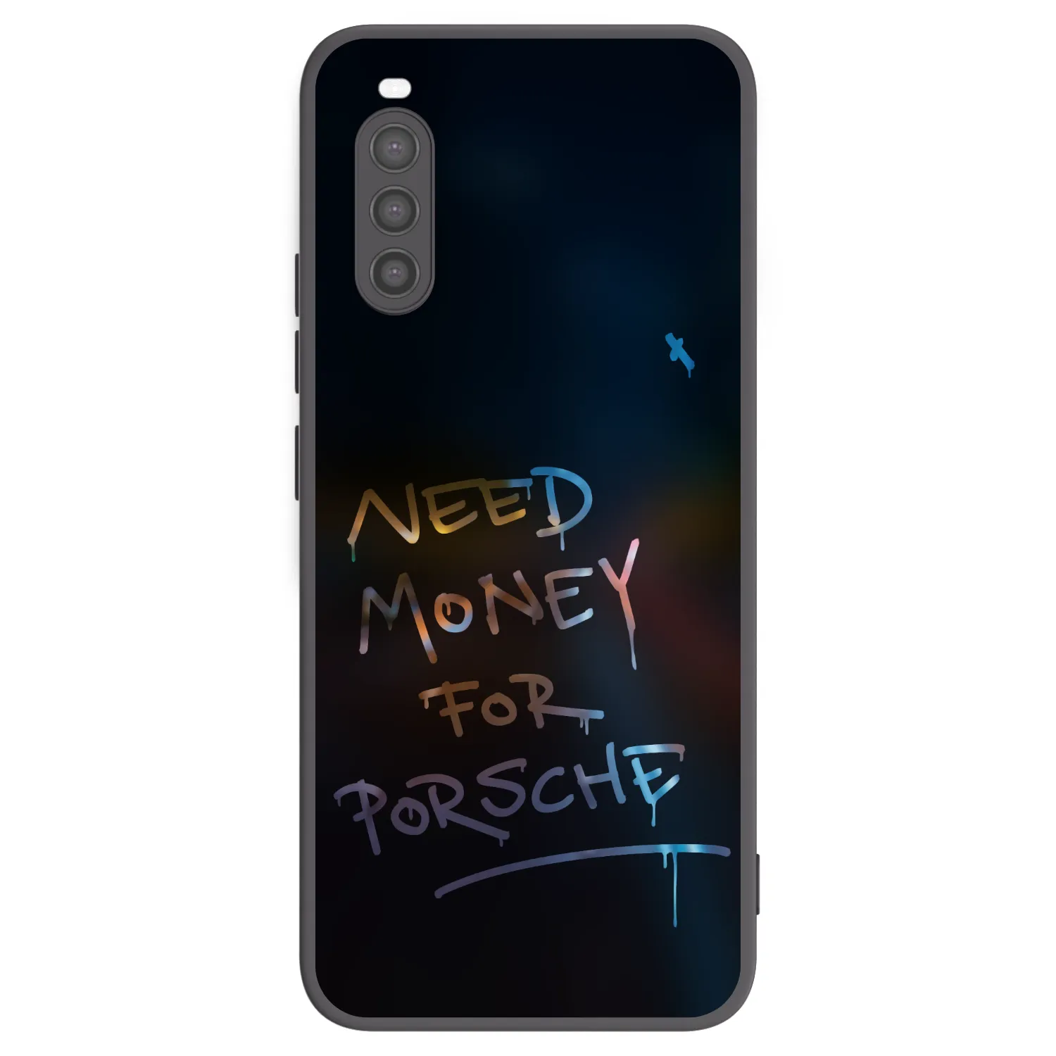 Picasee crna silikonska maskica za Sony Xperia 10 II - Neon Nights