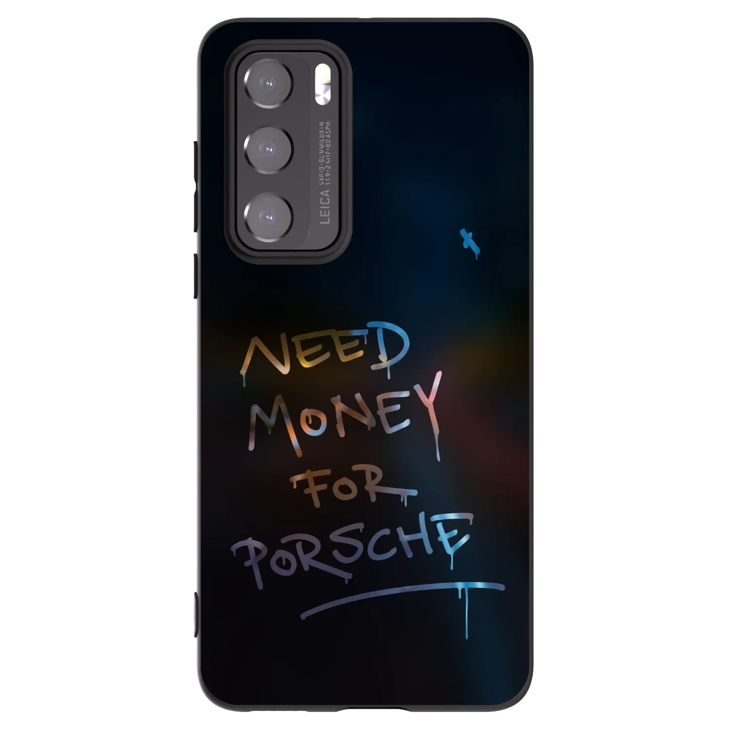 Picasee crna silikonska maskica za Huawei P40 - Neon Nights