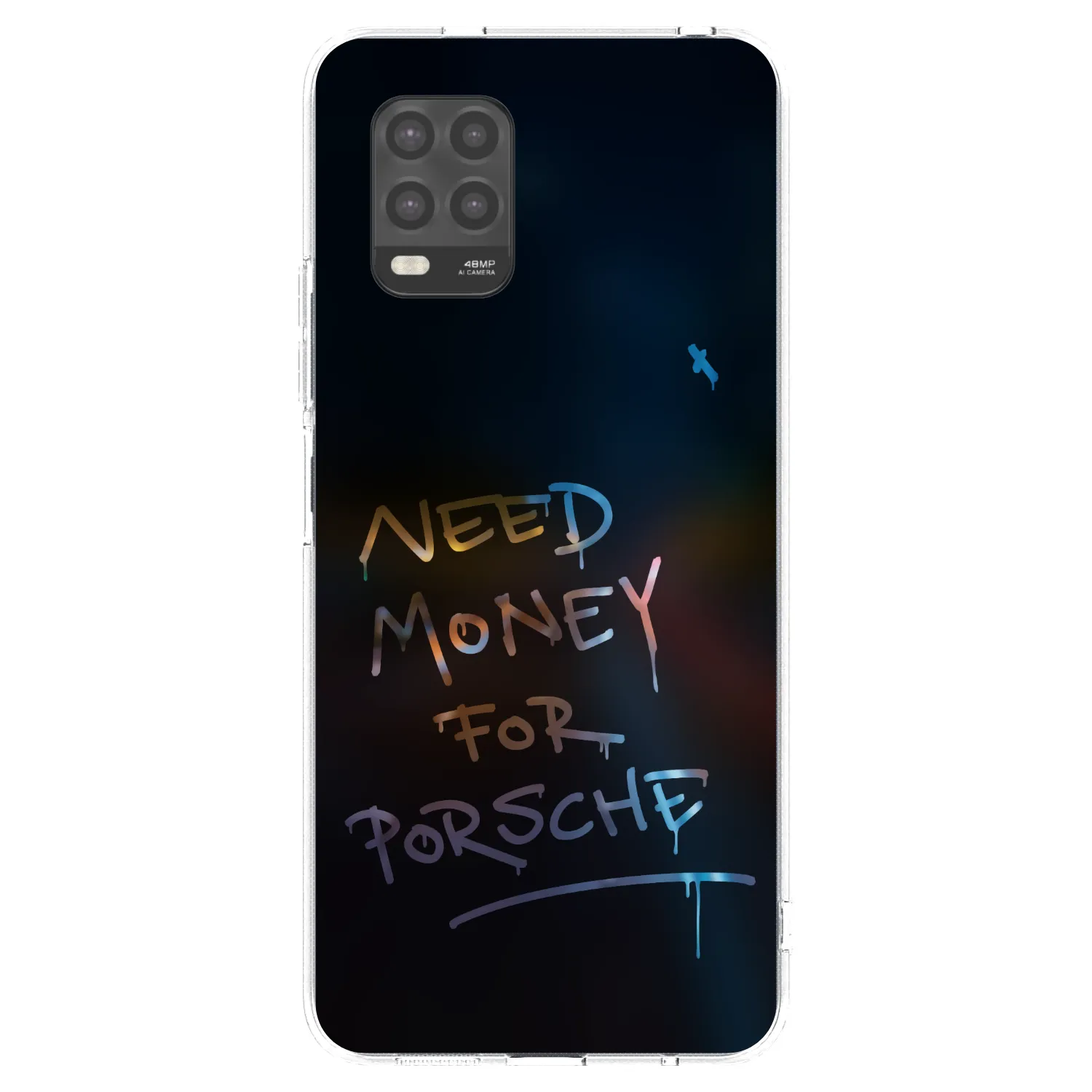 Picasee silikonska prozirna maskica za Xiaomi Mi 10 Lite - Neon Nights
