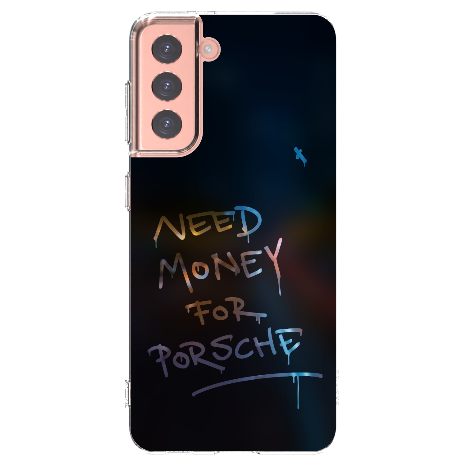 Picasee silikonska prozirna maskica za Samsung Galaxy S21 5G G991B - Neon Nights