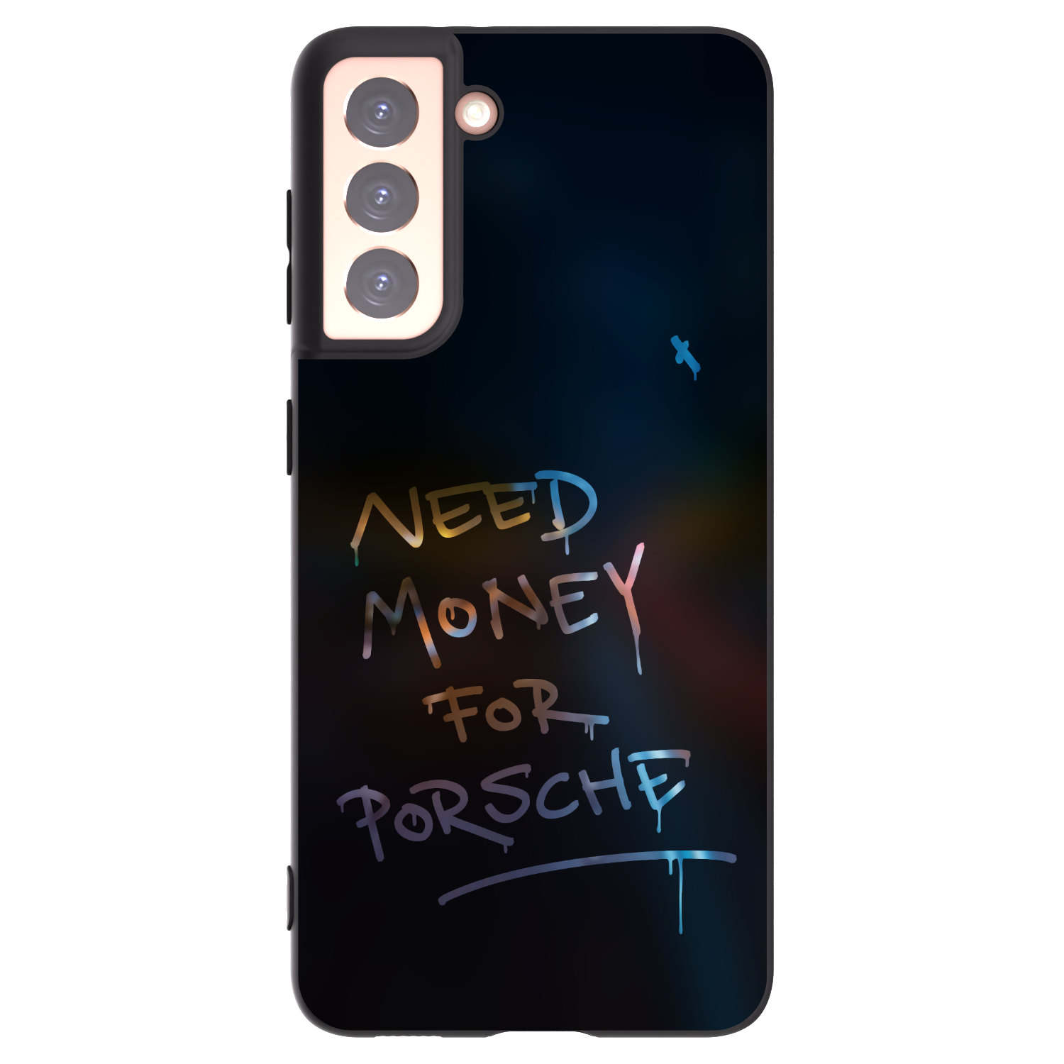 Picasee crna silikonska maskica za Samsung Galaxy S21 5G G991B - Neon Nights