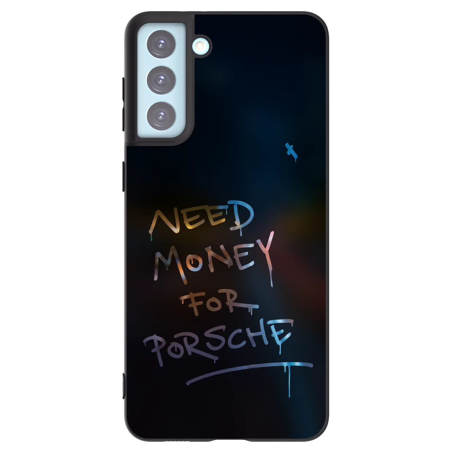 Picasee crna silikonska maskica za Samsung Galaxy S21+ 5G G996F - Neon Nights