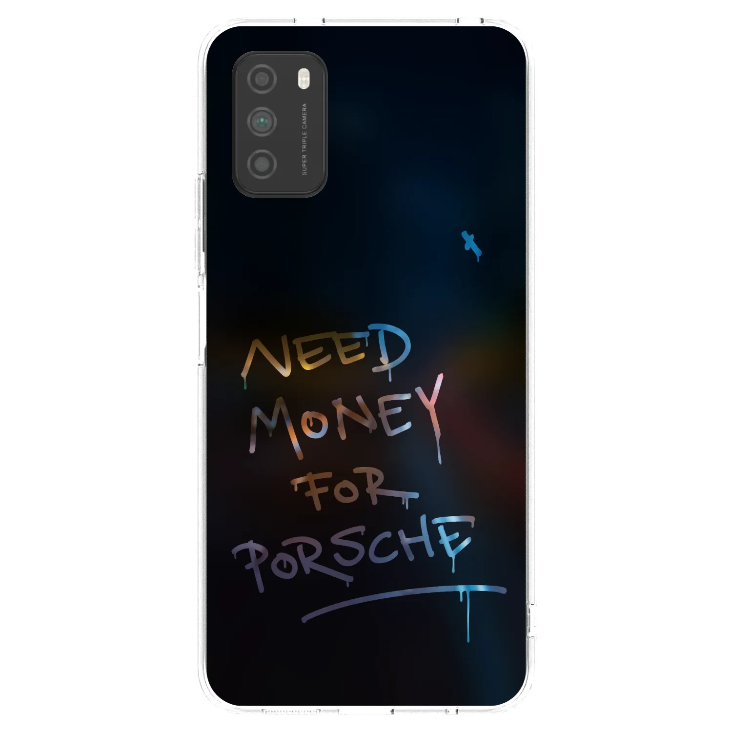 Picasee silikonska prozirna maskica za Xiaomi Poco M3 - Neon Nights