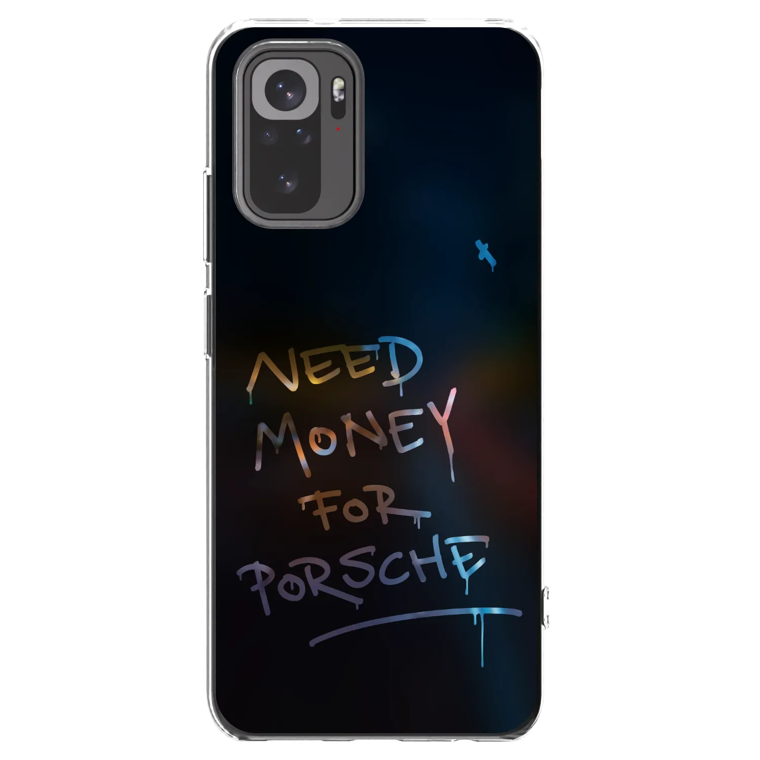 Picasee silikonska prozirna maskica za Xiaomi Redmi Note 10 - Neon Nights