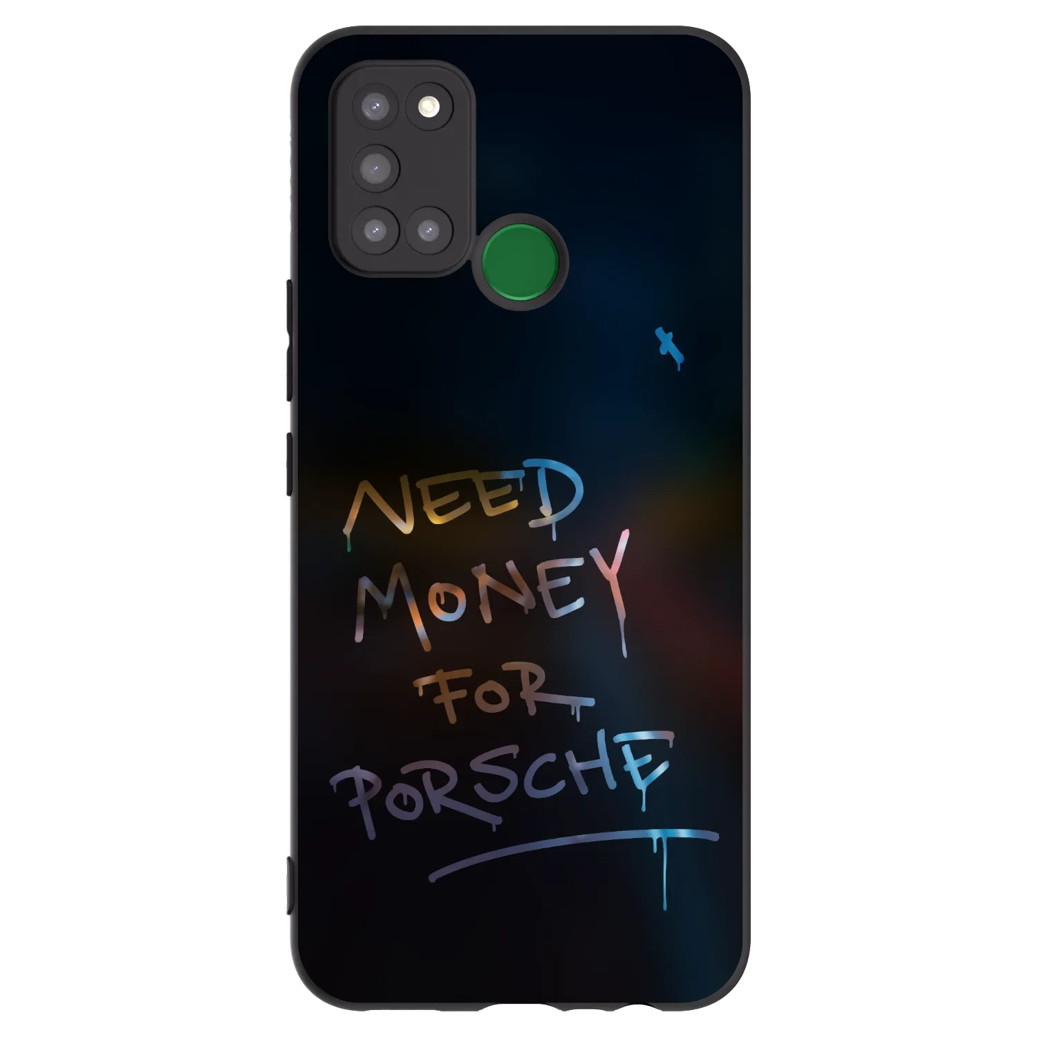 Picasee crna silikonska maskica za Realme 7i - Neon Nights
