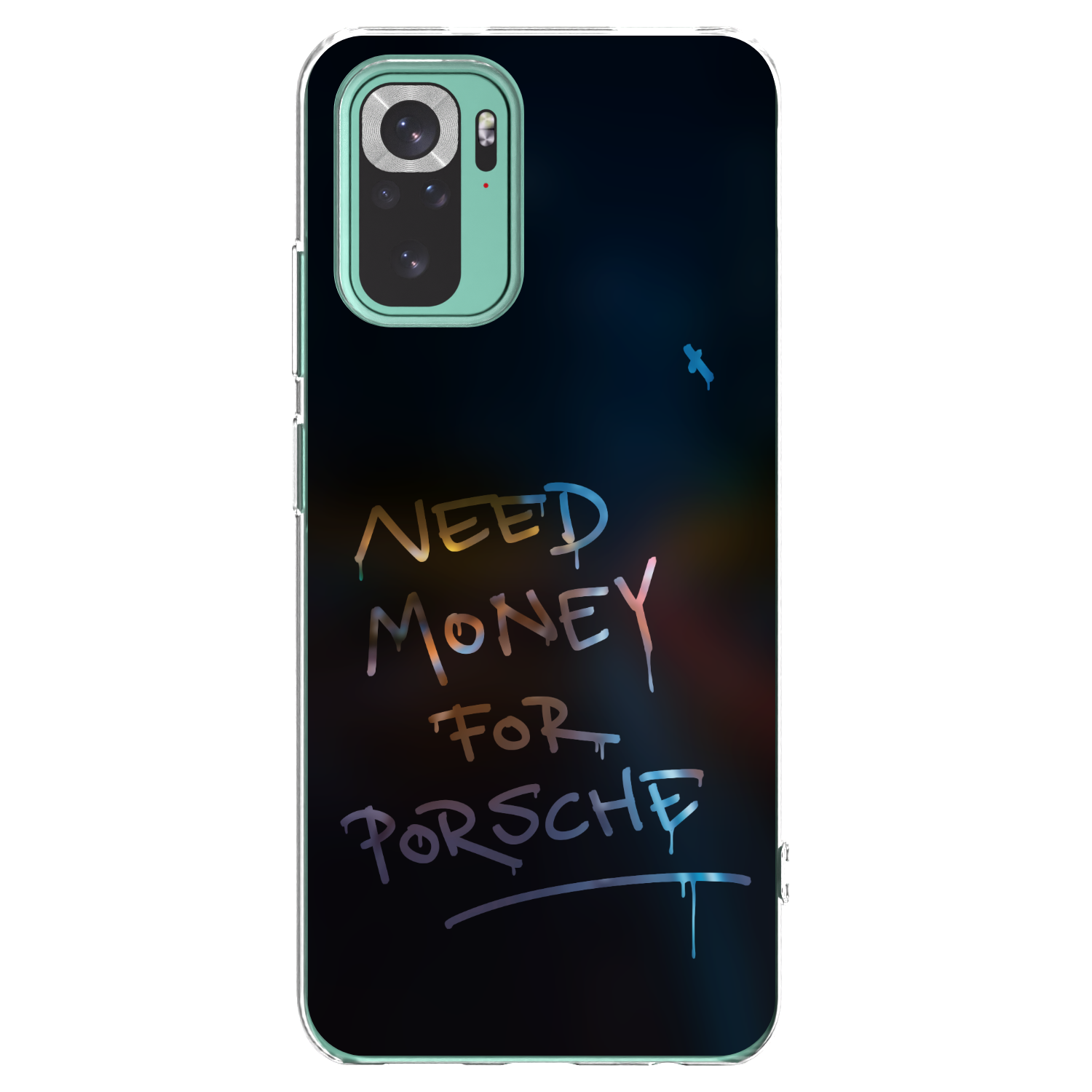 Picasee silikonska prozirna maskica za Xiaomi Redmi Note 10 Pro - Neon Nights